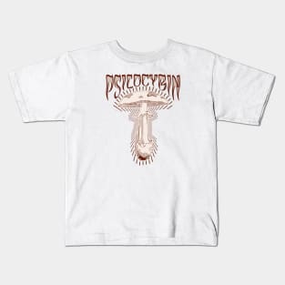 Trippy Psilocybin - Mushrooms Kids T-Shirt